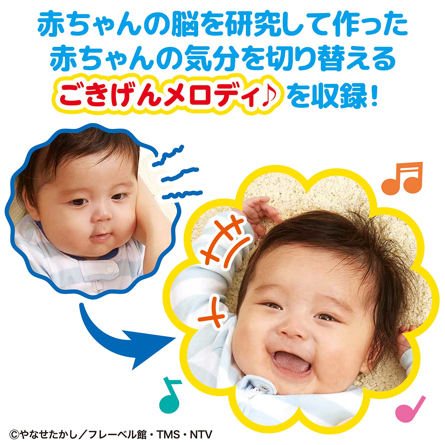 BANDAI ~Nurture your brain~Anpanman Gokigen Melody Remote Control Target age 6 months ~