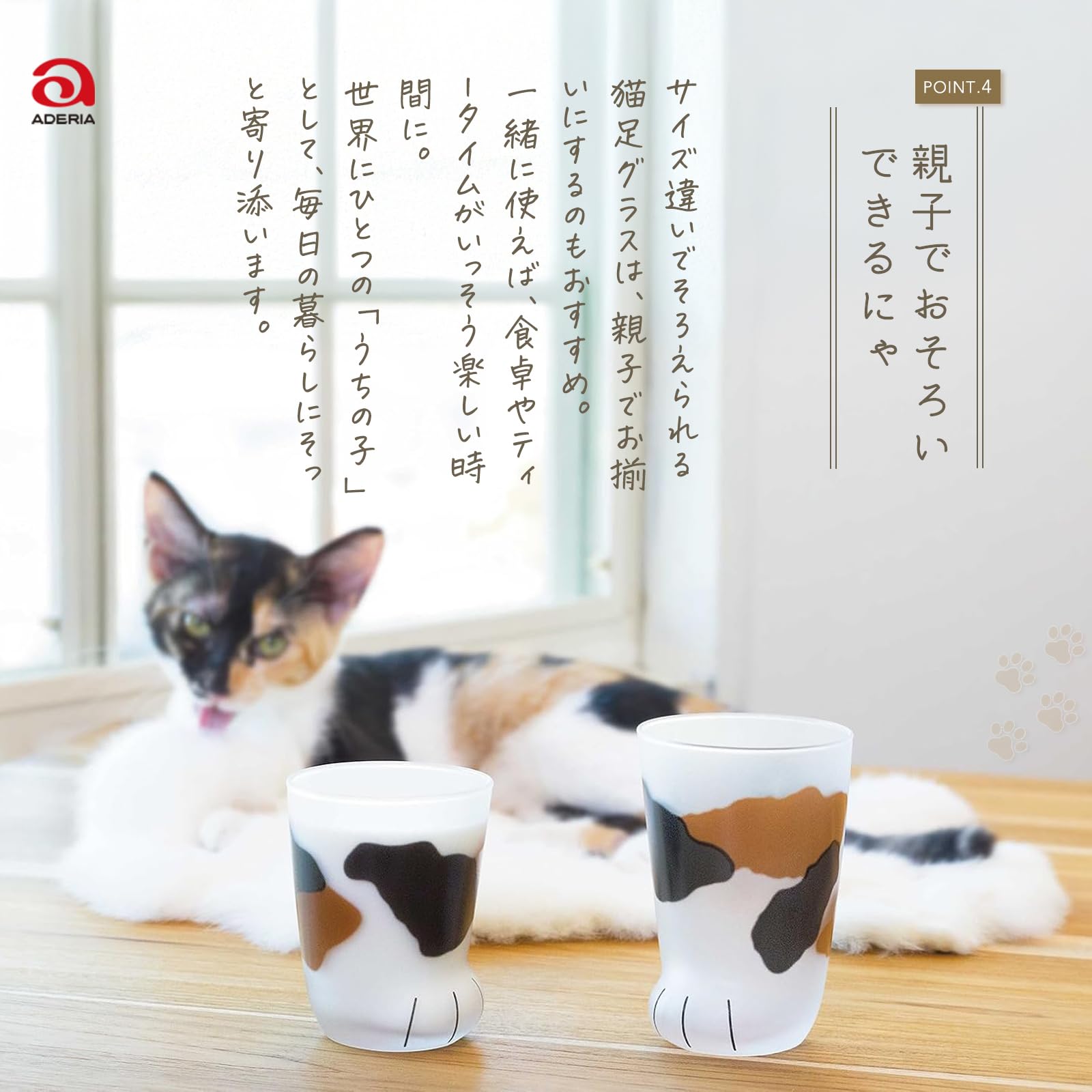 아델리아(ADERIA) 【코코네코 글라스 친 고양이 미케 300ml 화장품 상자 일본제 6679】 하이볼 컵 결혼 축하 맥주 세련된 인기 랭킹 유리 일본술 여성 텀블러 남성 퇴직 위스키 아버지 아내 존경