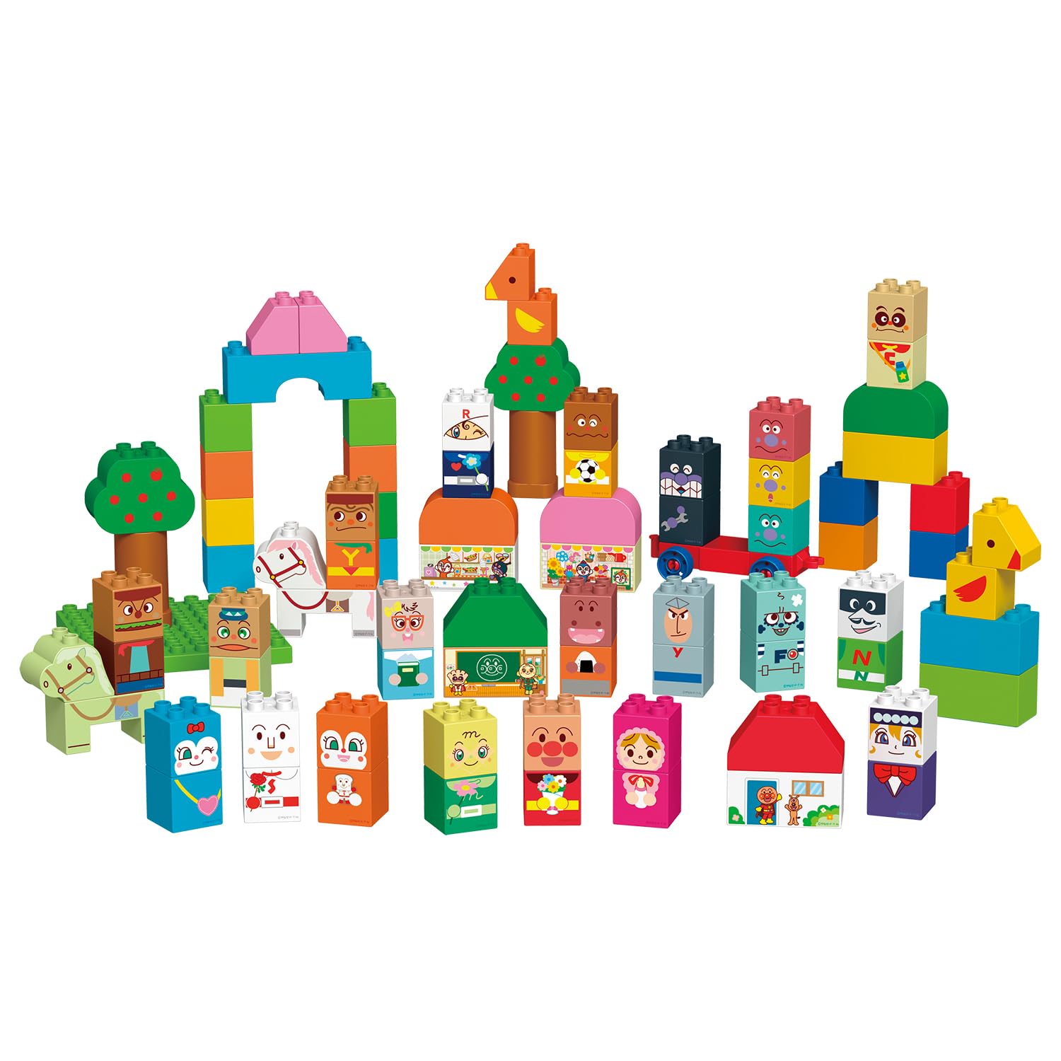[BANDAI] Blocklabo Blocklabo Anpanman and Friends Block Set Recommended for ages 1 year and 6 months and older
