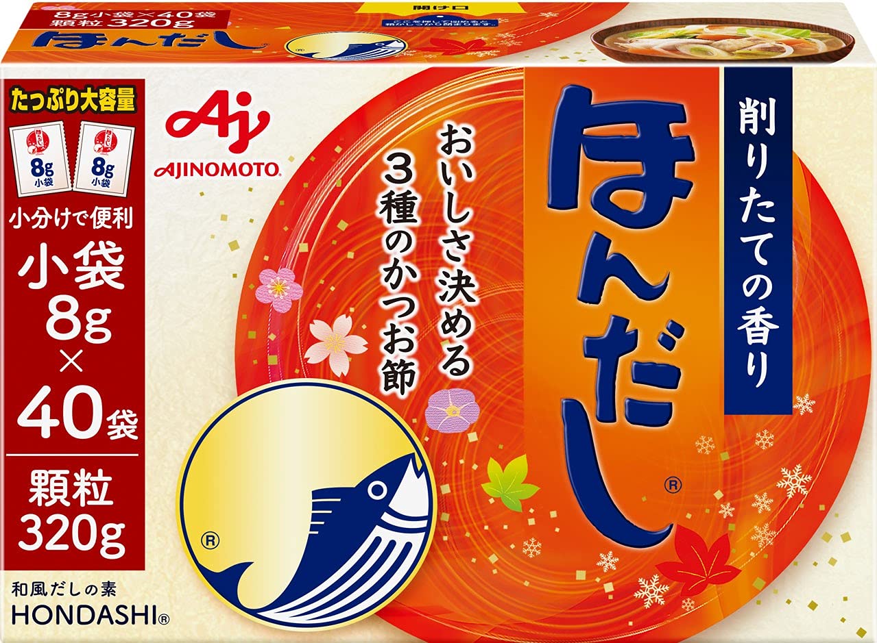 Ajinomoto 아지노모토 혼다시 小袋 40 봉지 입 가다랑어 과립 국물 국물