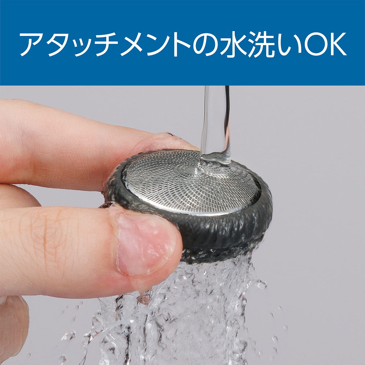 코이즈미 페이스 면도기 USB 충전식 회전식 남성 차콜 그레이 KMC-0721/H