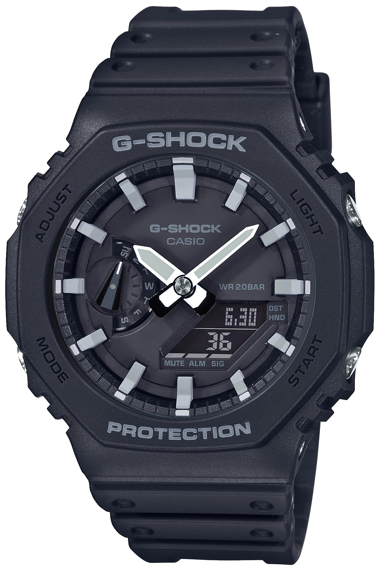 [Casio] G-Shock Watch [Domestic Genuine Product] Carbon Core Guard GA-2100-1AJF Men's Black