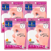 [Set product] KOSE Clear Turn Babyish Moisture Mask 7 times (4 pieces)