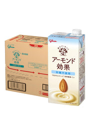 아몬드 효과 설탕 미사용 1000ml×6개 에자키 글리코 상온 보존 가능 비타민 E식이 섬유 아몬드 밀크