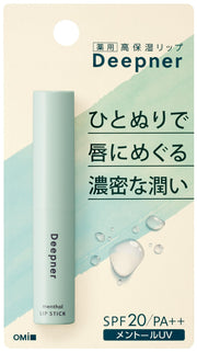 [Quasi-drug] Omi Brothers Mentham Deep Nur Lip Moisturizing Menthol UV 2.3g