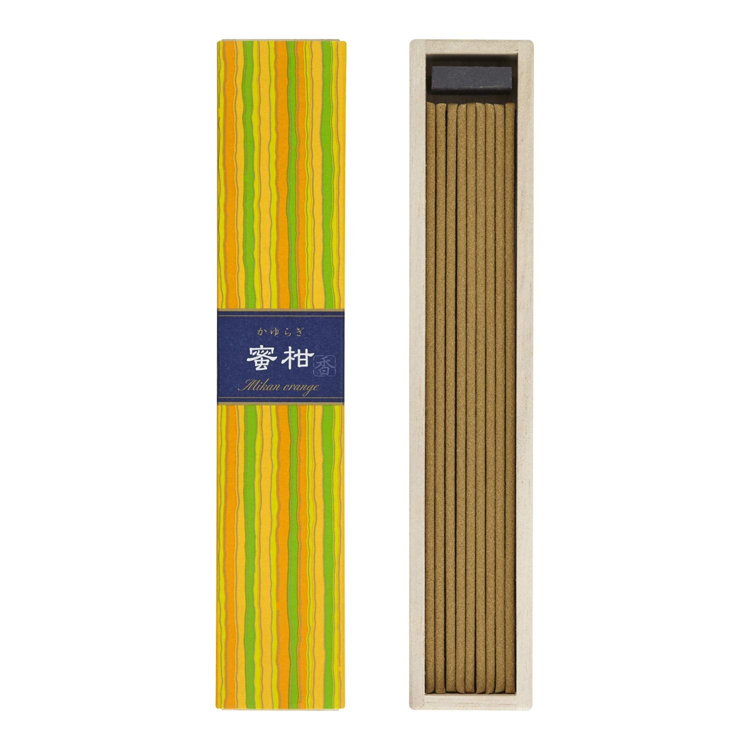 Nippon Kodo Kayuragi Mandarin Sticks 40 pieces with incense stand White 40 pieces (x 1)