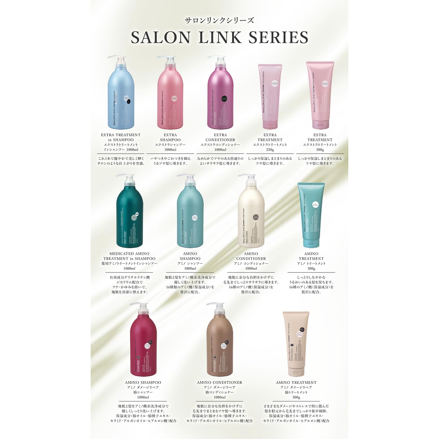 Salon Link Medicated Amino Treatment in Shampoo 1000ml