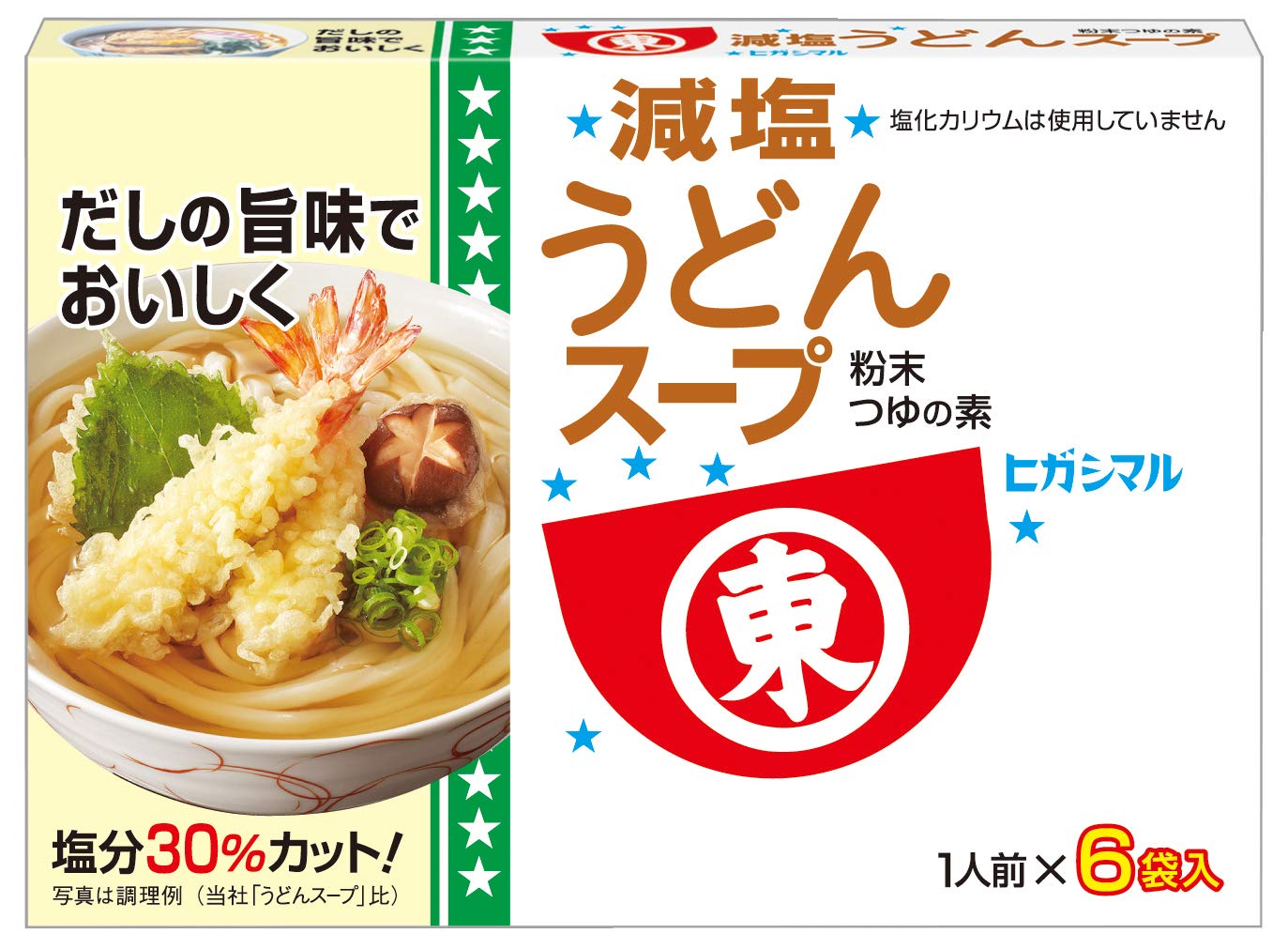 Higashimaru soy sauce low salt udon soup 6 bags x 5 pieces