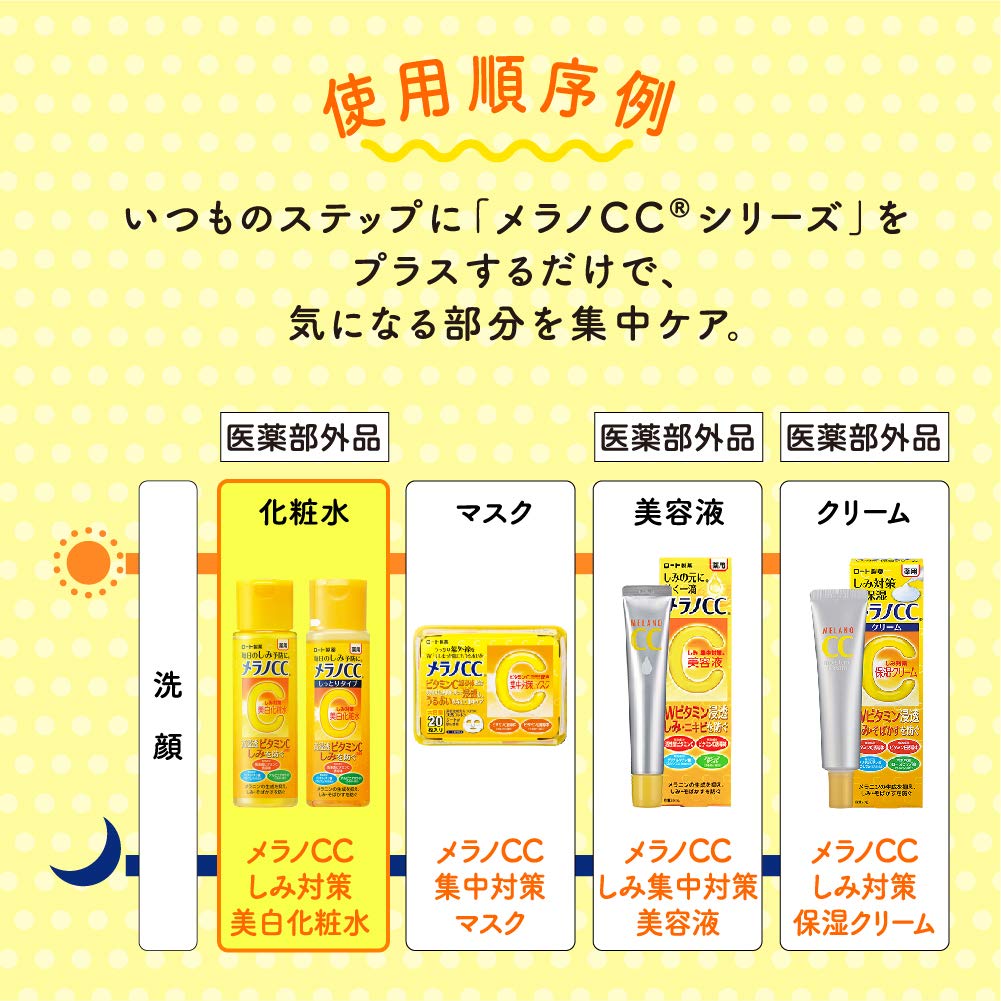 Melano CC Medicinal Spot/Freckle Countermeasure Whitening Lotion Moist Type High Penetration Vitamin C Derivative Contains 170mL