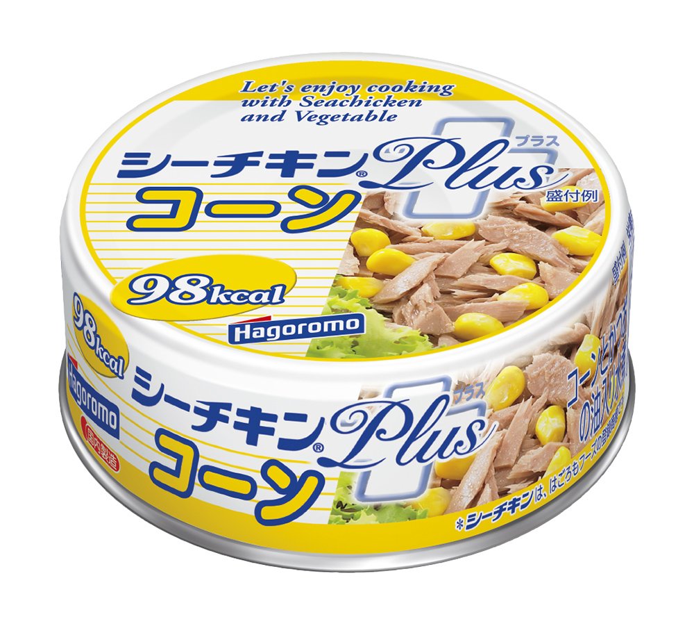하고로도 푸즈 씨 치킨 PLUS 콘 80g캔×24개입