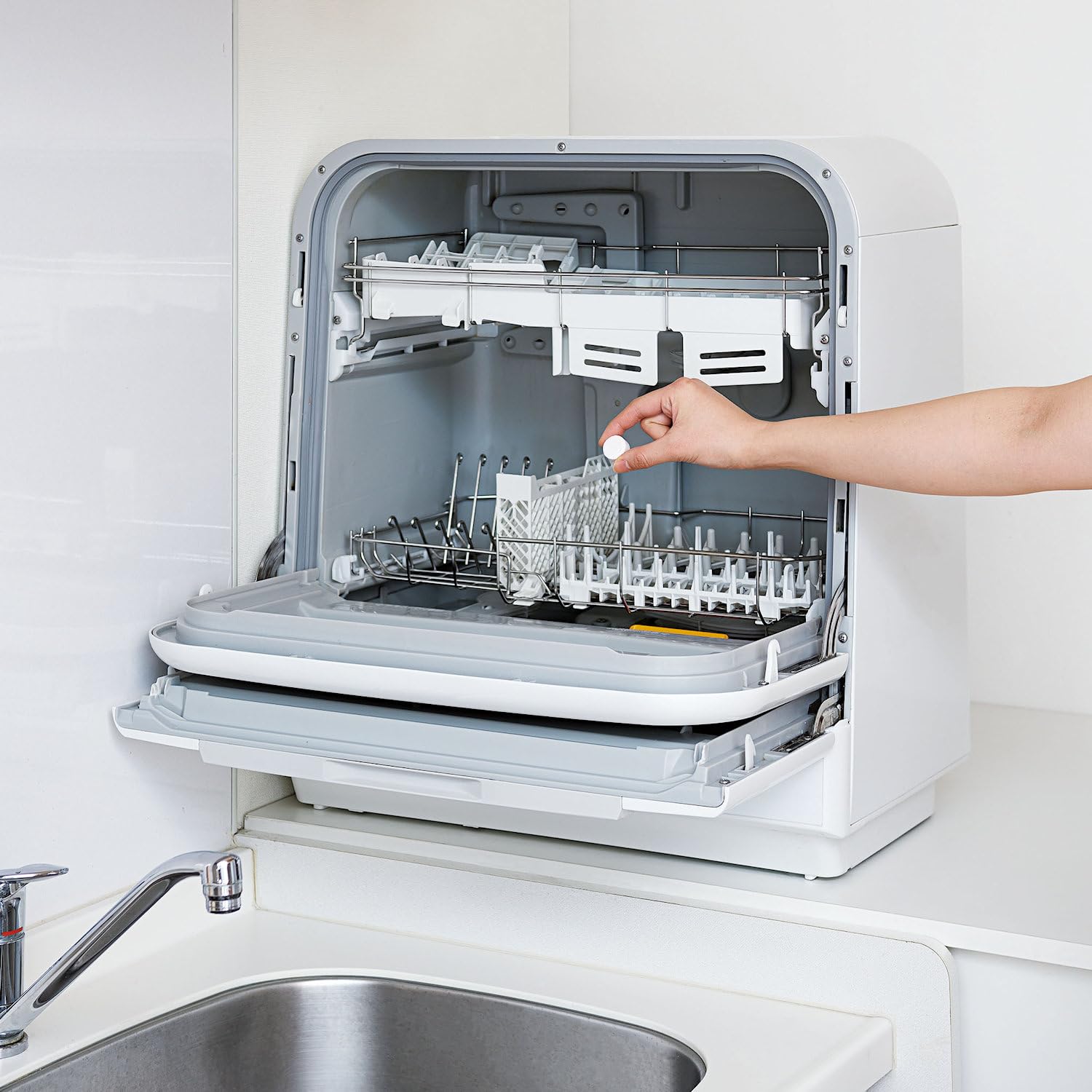 Máy rửa chén an toàn iốt 12 miếng