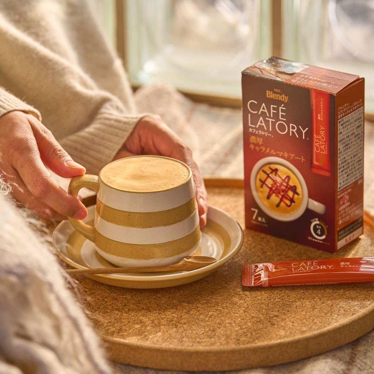 AGF Blendy Cafe Latry Stick Rich Caramel Macchiato 7 bottles x 6 boxes [Stick Coffee] 11.5g (x 42)