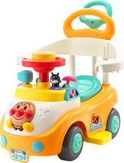 AGATSUMA Drive with Anpanman! 3STEP busy car with push rod + guard (target age: 10 months to 5 years old)