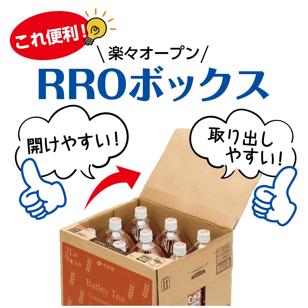 Itoen RRO Box Healthy Mineral Barley Tea 2L x 9 bottles PET bottles