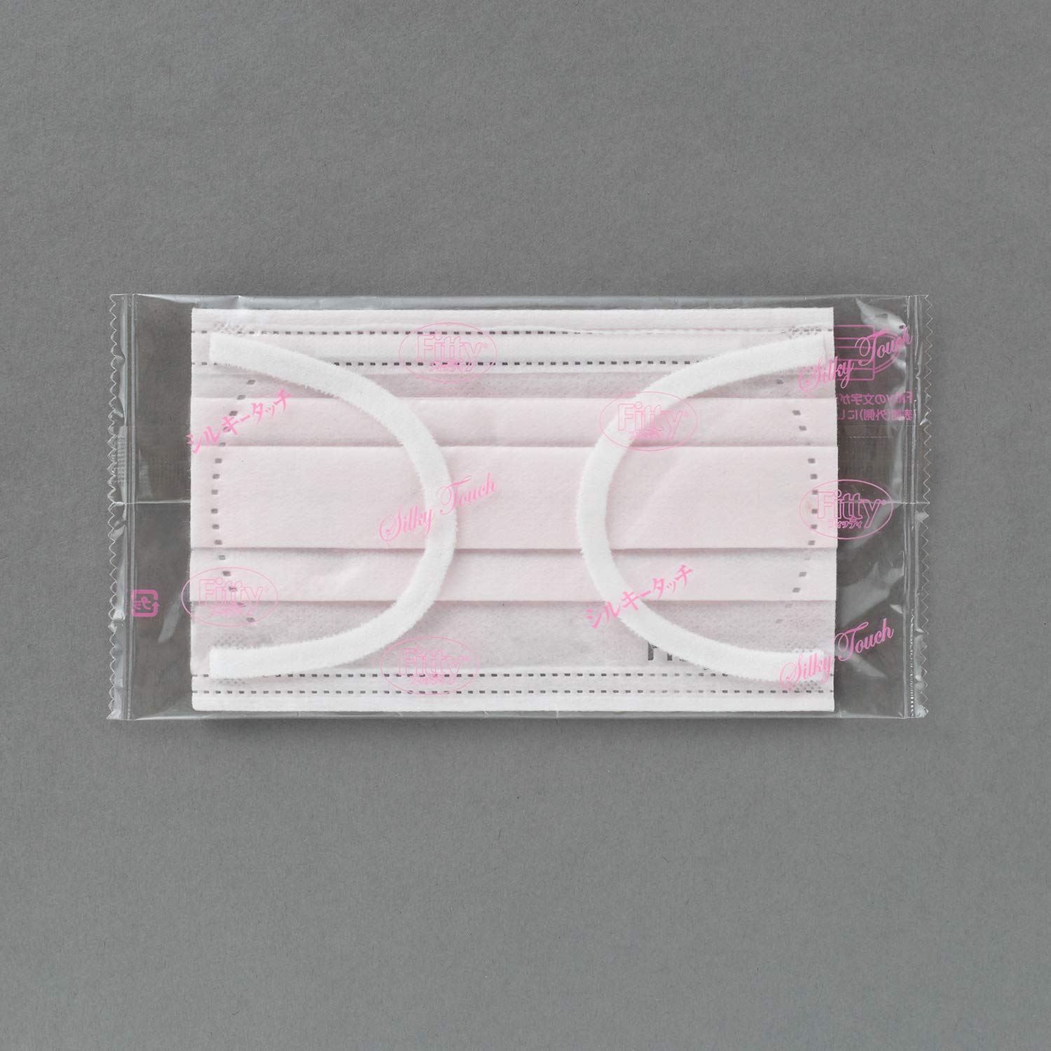 Fitty Silky Touch Ear Rubber Fluffy Pink Slightly Small Size Individually Wrapped 7 Pieces