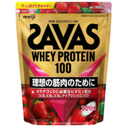 목욕 (SAVAS) 유청 단백질 100 딸기 맛 980g 메이지