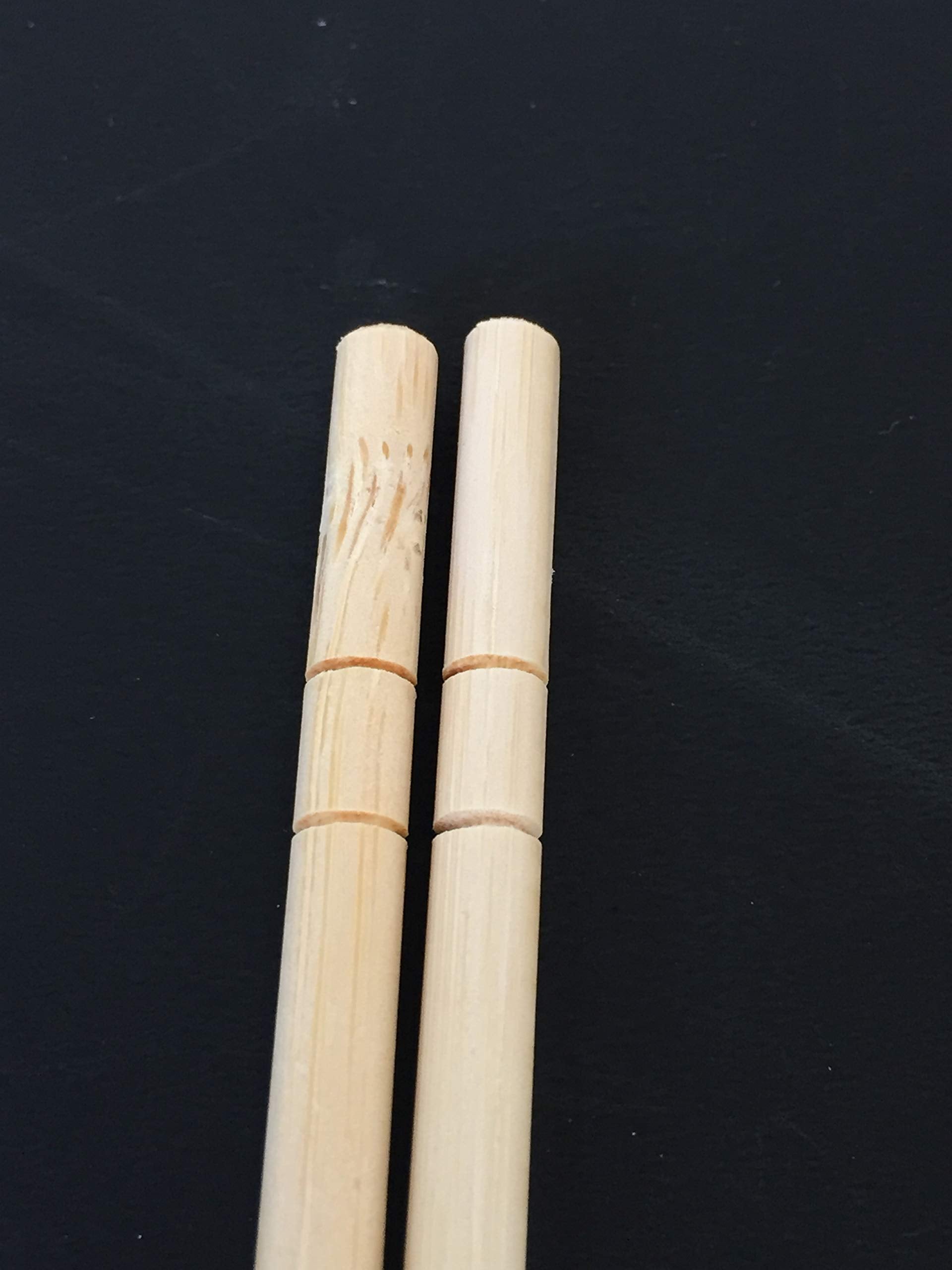 割箸 丸い竹のポリ完封箸　楊枝付き 20cm 20膳