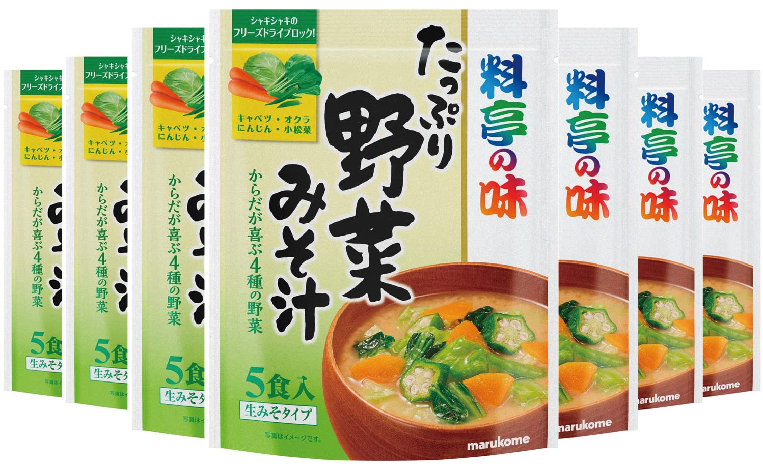 마르코메 덕용 요정의 맛 충분히 야채 된장국 즉석 된장국 5식×7개 세트