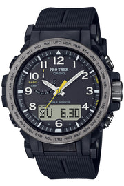 [Casio] Protrek Watch [Domestic Genuine Product] Climber Line Radio Solar Biomass Plastic PRW-51Y-1JF Men's Black