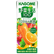 야채 생활 카고메 야채 생활 100 오리지널 200ml 종이 팩×24개(설탕 미사용