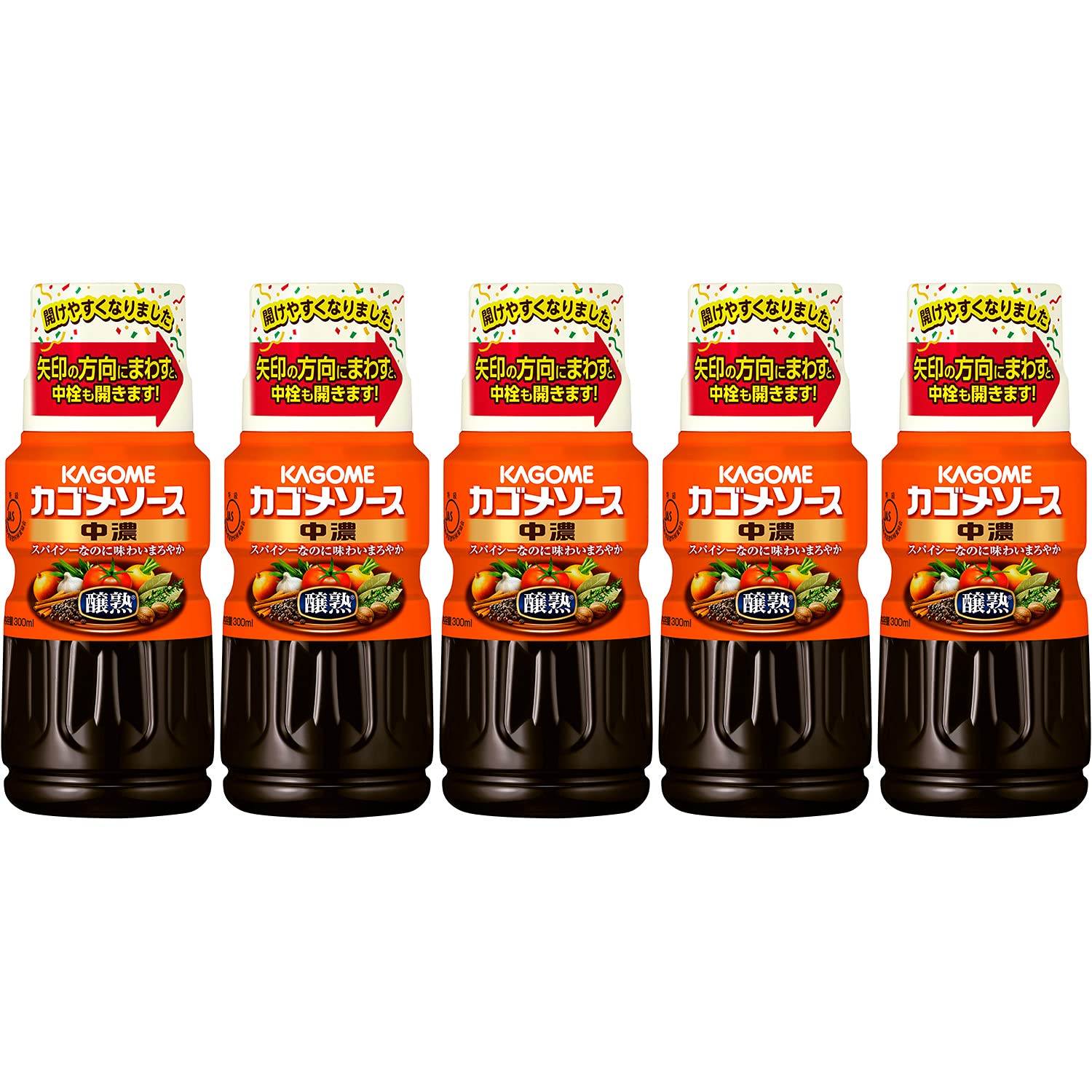Sốt Kagome Jojuku Chuno 300ml x 5 miếng