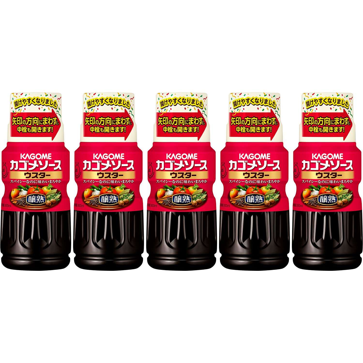 카고메 양숙 소스 우스터 300ml×5개