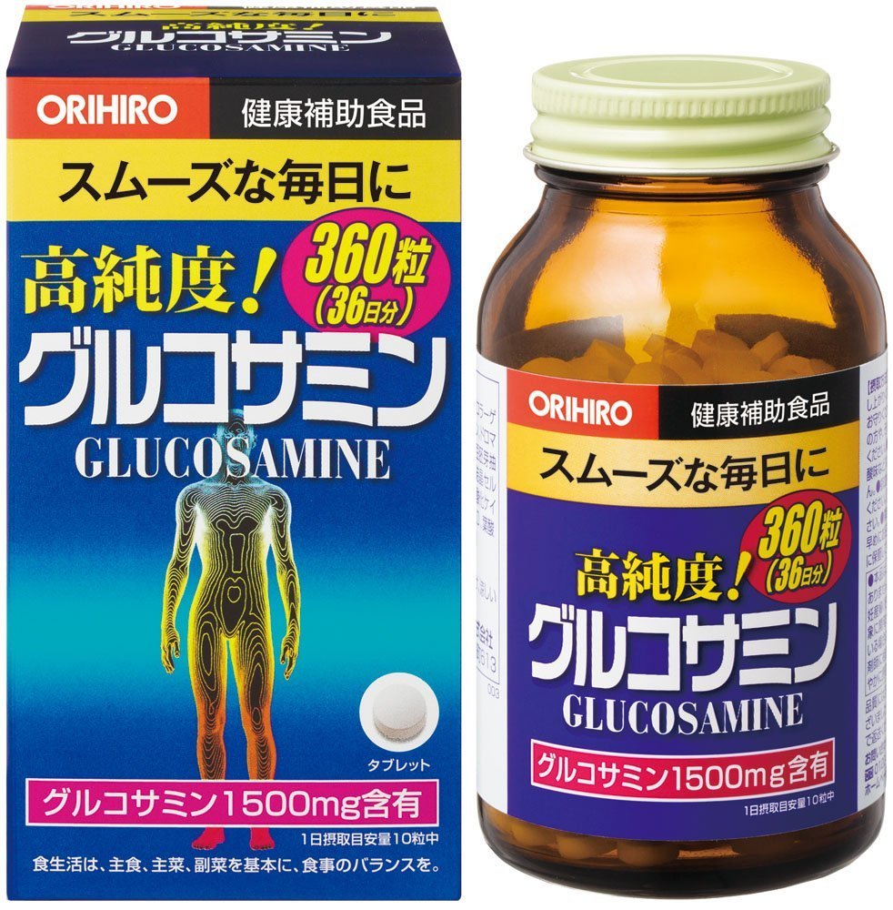 Orihiro Glucosamine Tablets 360 Tablets 36 Days Set of 2