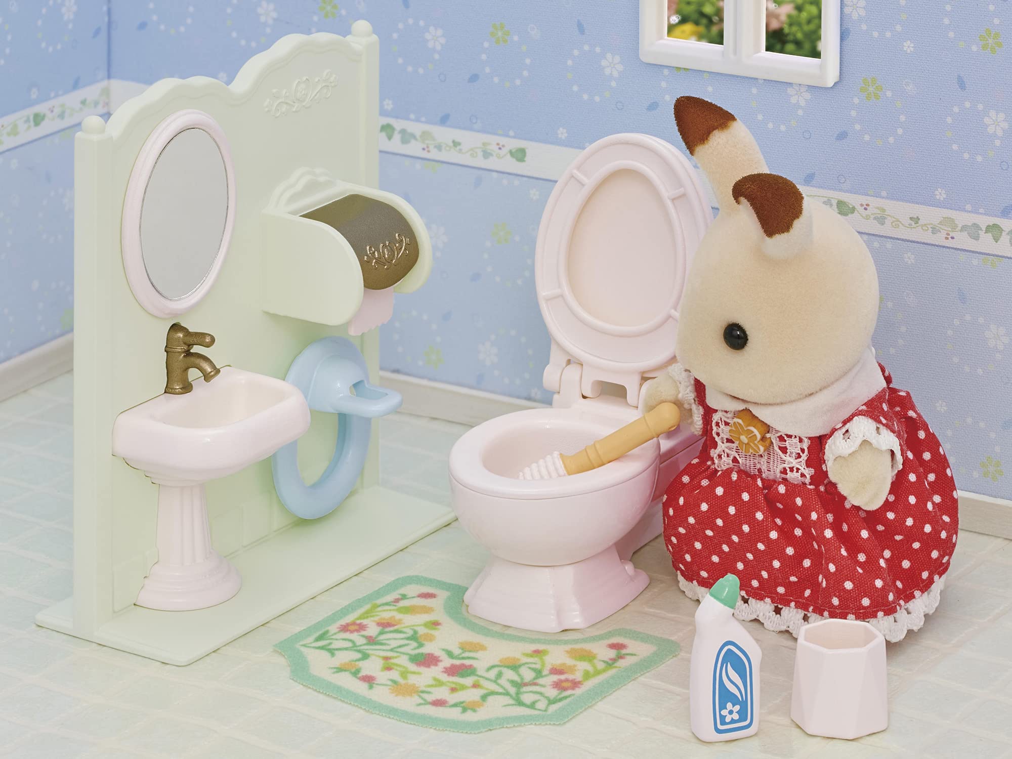 실바니아 패밀리 가구 【화장실 세트】 카-629 ST 마크 인증 3세 이상 장난감 인형 집 Sylvanian Families 에포크사 EPOCH