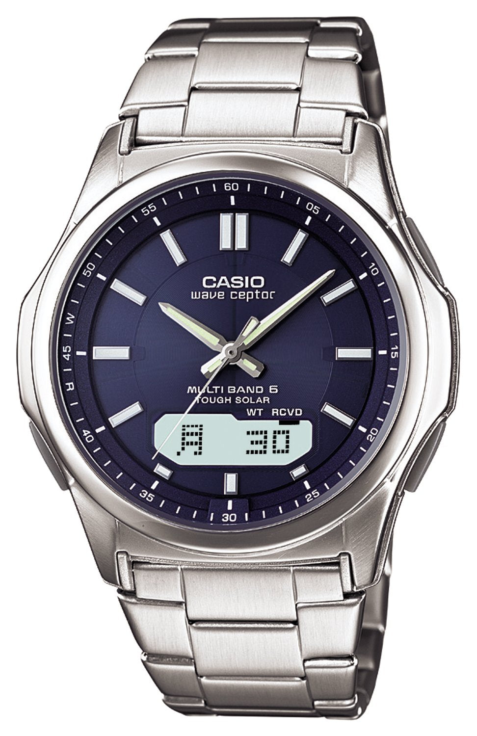 [Casio] Wave Ceptor Watch [Domestic Genuine Product] Radio Solar WVA-M630D-2AJF Men's Silver