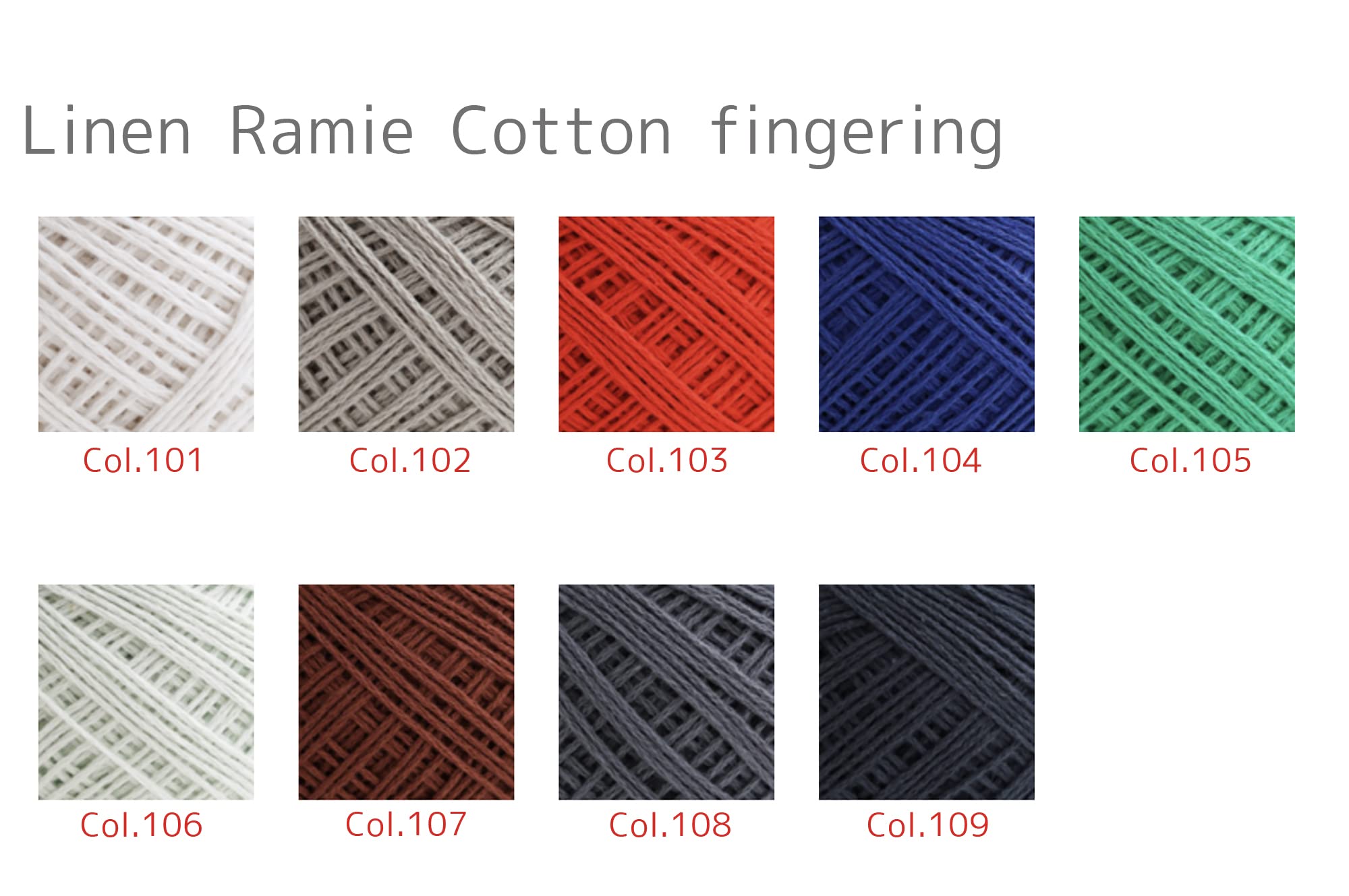 DARUMA Hand Knitted Wool Linen Ramie Cotton Medium Fine COL. 104 Royal Blue Approx. 50g 201m 4210