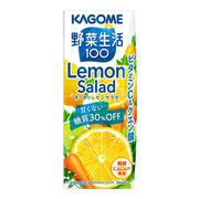Kagome Yasai Seikatsu 100 Refreshing Lemon Salad 200ml paper pack x 24 bottles