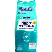 카와모토 마우스 퓨어 구강 케어 웨트 거즈 리필용 100장입