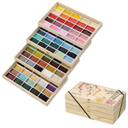 Kuretake Paints Aesthetic Aesthetic 100 Colors Set 4 Paulownia Box Four Princes Pattern MC20/100WD4