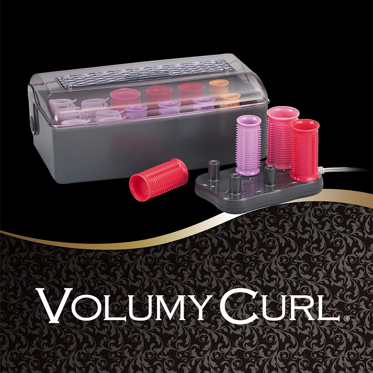 Koizumi hair curler voluminous curl overseas compatible 12 pieces pink KHC-V121/P
