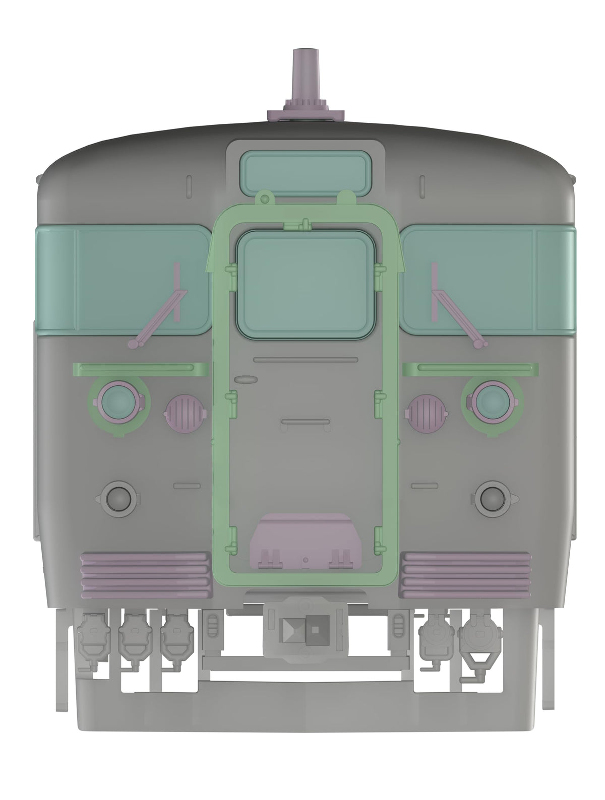 PLUM 1/80 急行・近郊型用シールドビーム・鉄仮面化パーツセット PP273