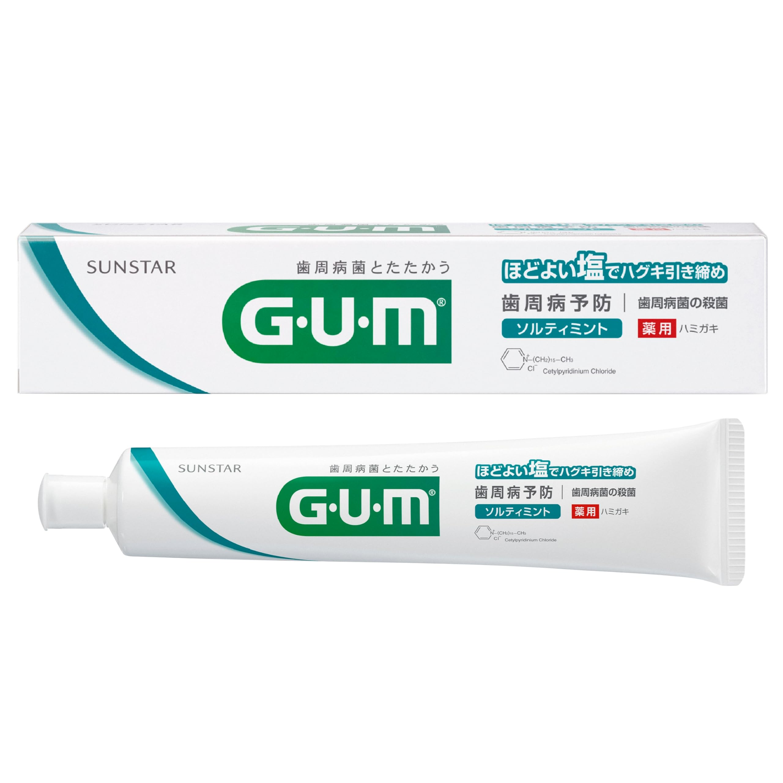 GUM [Quasi-drug] Medicinal Salt Toothpaste Dental Paste Salty Mint [Boxed Type Spicy Mint Type] 150g