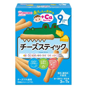 【와코도】 아기 간식+Ca 칼슘 치즈 스틱 6개 [9개월경부터] 부드럽게 하기 쉬운 설계