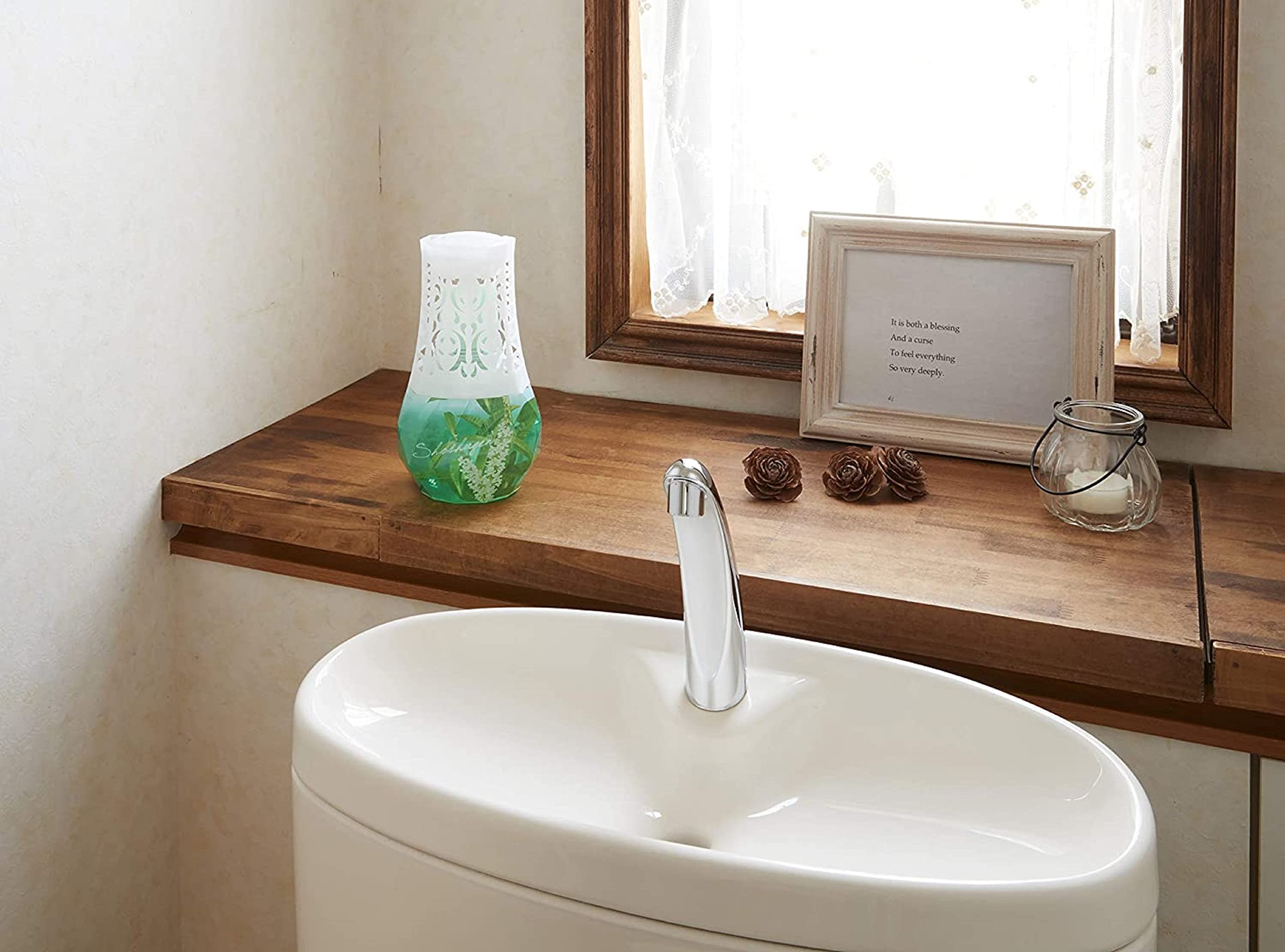 Toilet deodorizer, refreshing botanical herb, deodorizing air freshener for toilets, 400ml