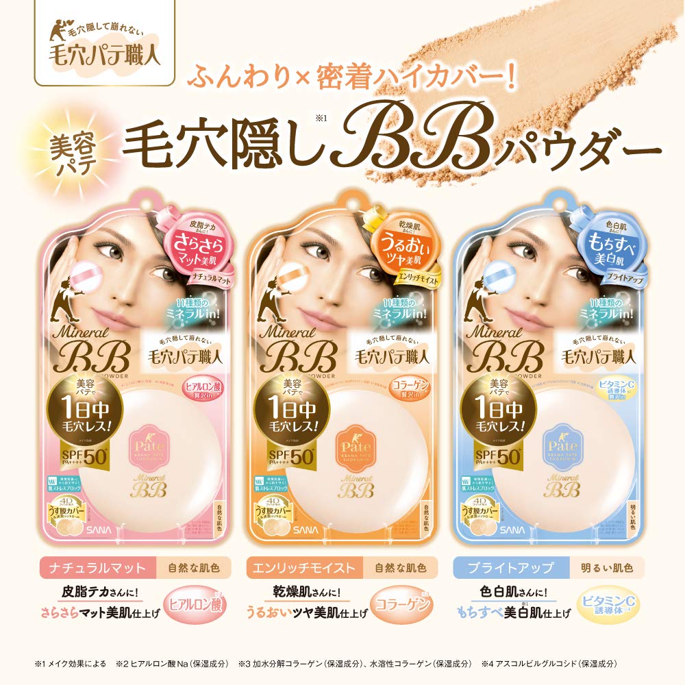 Pore Putty Artisan Mineral BB Powder NM Natural Matte Natural Skin Color Sebum Shiny 8.4g (x 1)