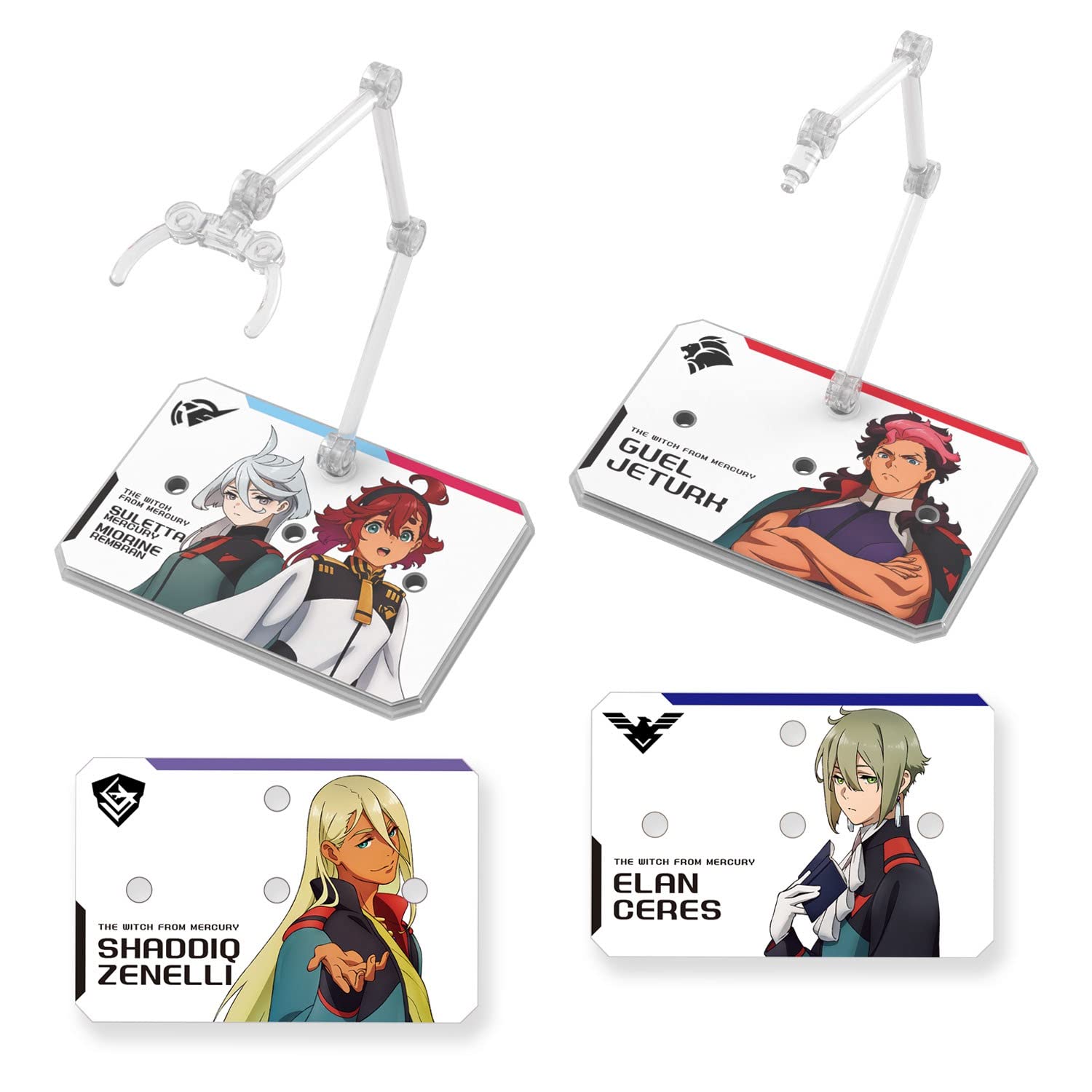 BANDAI SPIRITS Action Base 6 [Clear Color] Mobile Suit Gundam Witch of Mercury Seal Set Color Coded Plastic Model Made of Plastic