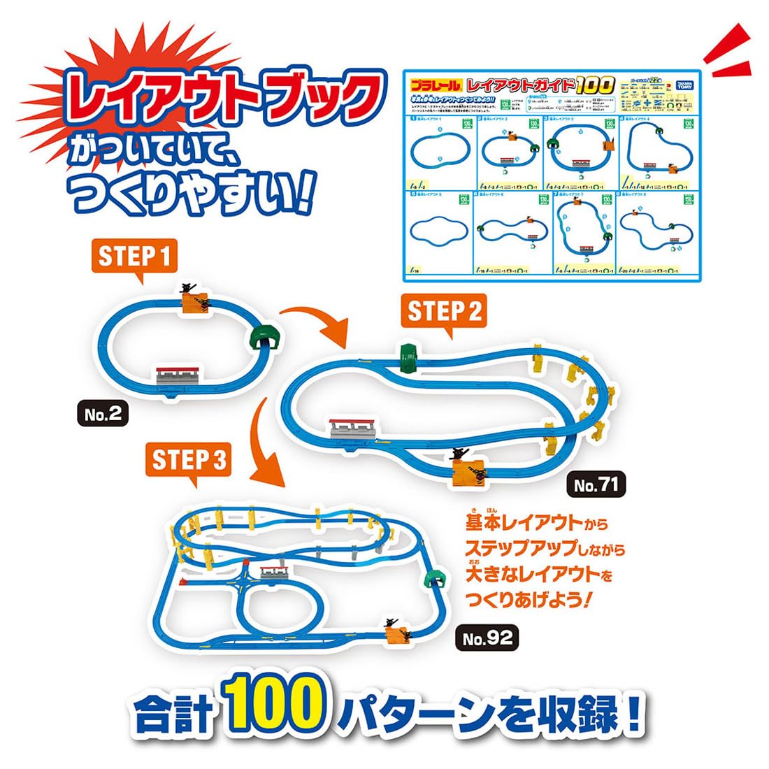 TAKARA TOMY Plarail 100 layouts can be created! Dream Rail Kit Train Train Toy Ages 3 and up