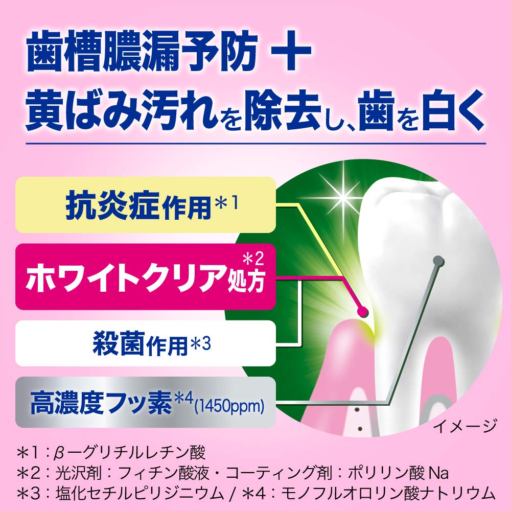 Deep Clean Medicated Toothpaste Shiny Whitening 100g "1450ppm Highly Concentrated Fluorine Contains" "Whitening" [Quasi-drug]