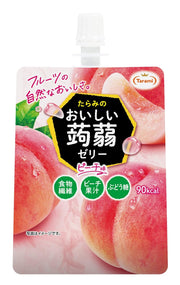 Tarami Delicious Konnyaku Jelly Peach Flavor 150g (1 box 6 pieces)