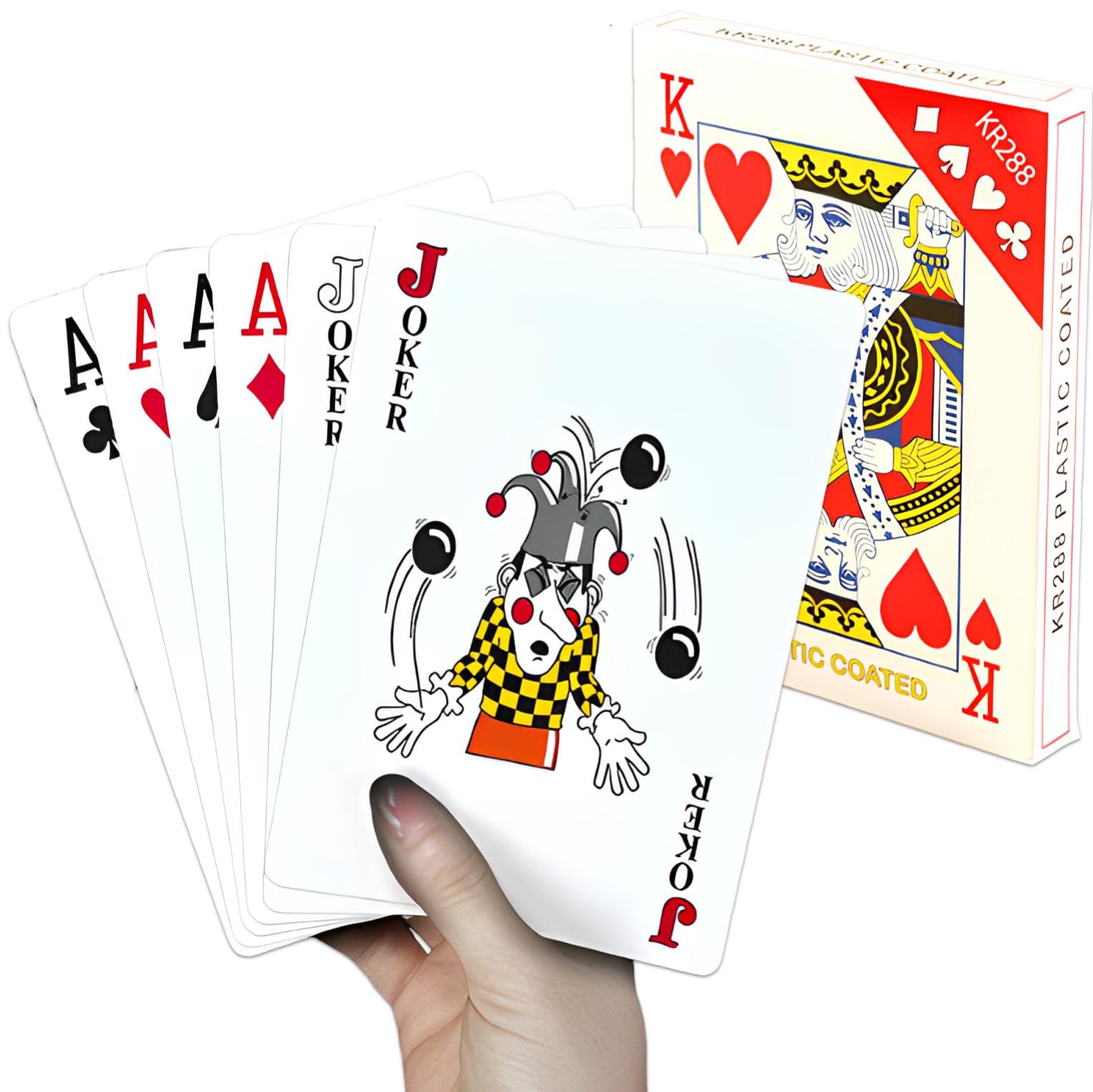 fogman playing cards large party magic jumbo game entertainment 17x12cm