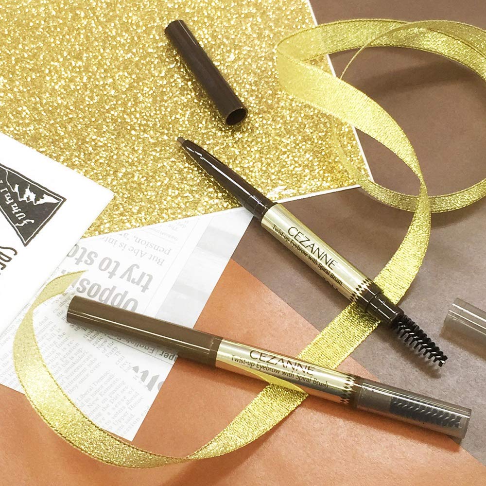 Cezanne Eyebrow with brush 01 Light brown 0.23g Extension type Waterproof Gram (x 1)
