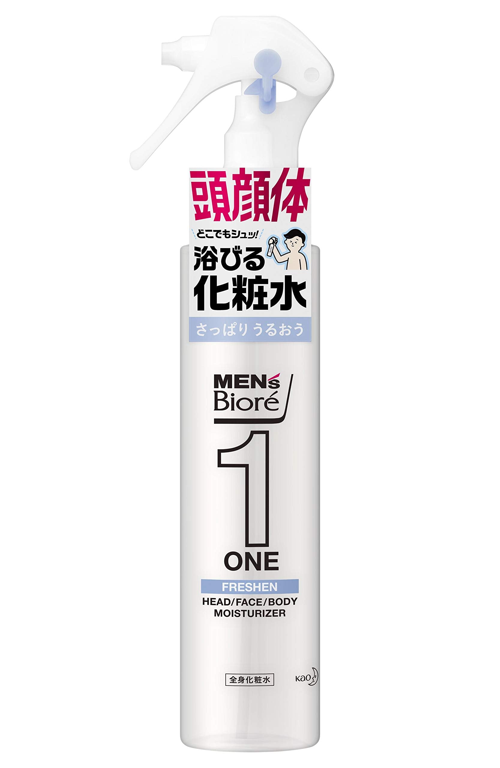 Men's Biore One (ONE) Whole body lotion spray, refreshing and moisturizing type, 150ml (Full body lotion that can be used on the head, face, and body)
