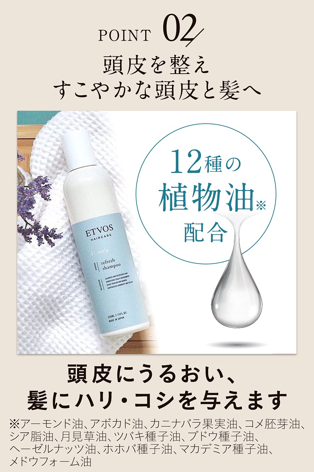 ETVOS Refresh Shampoo 230ml Refreshing Non-Silicon Amino Acid Scalp Odor Stickiness Scalp Care [Women, Men, Unisex]