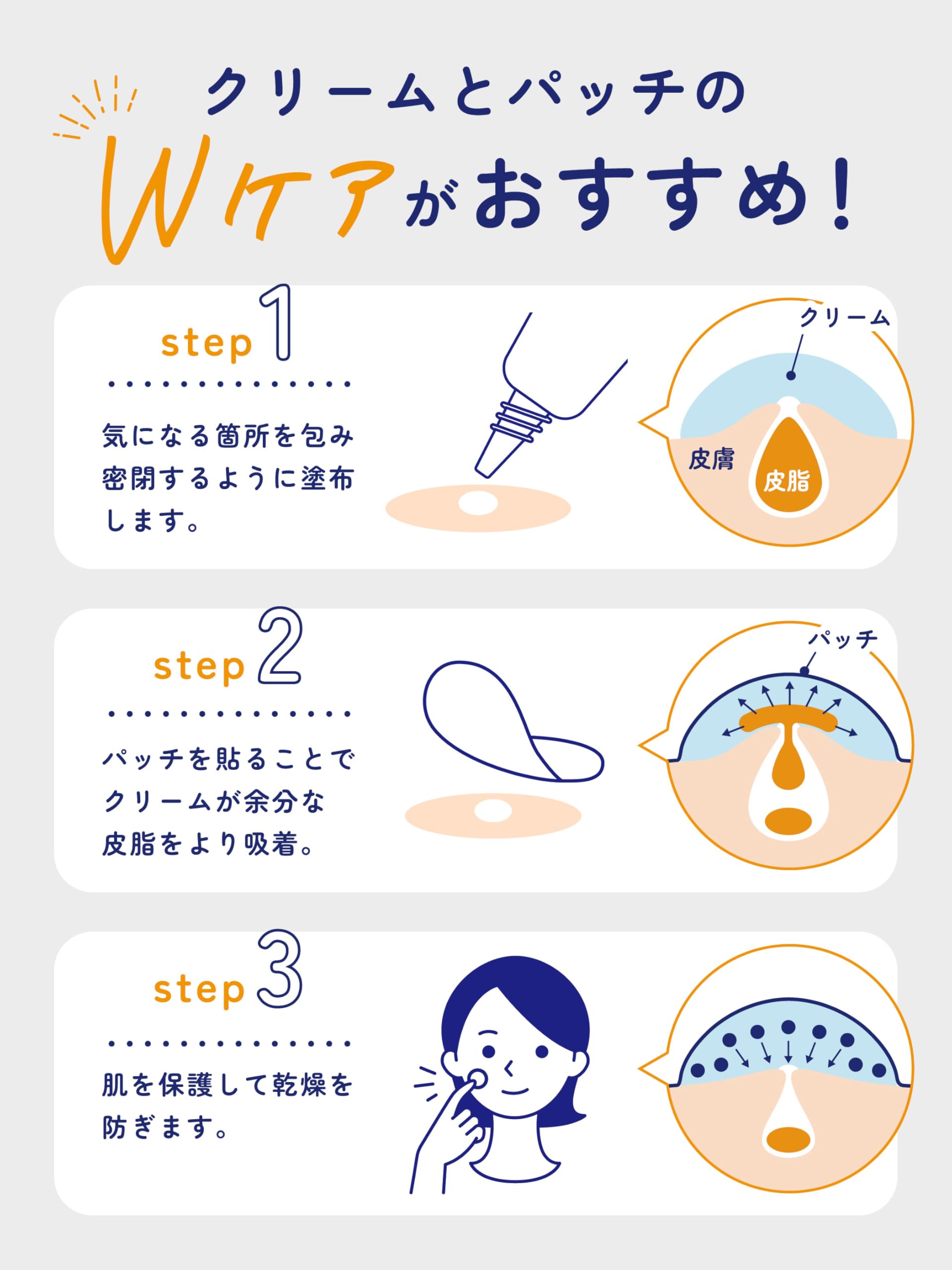 [Quasi-drug] Whitening White Cream [For stains, acne, and pimples] Acne Labo 7g medicated with patch