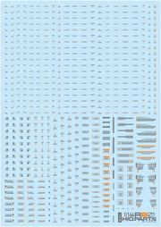 1/144 Gray & Orange RB01 Caution Decal (1 piece)