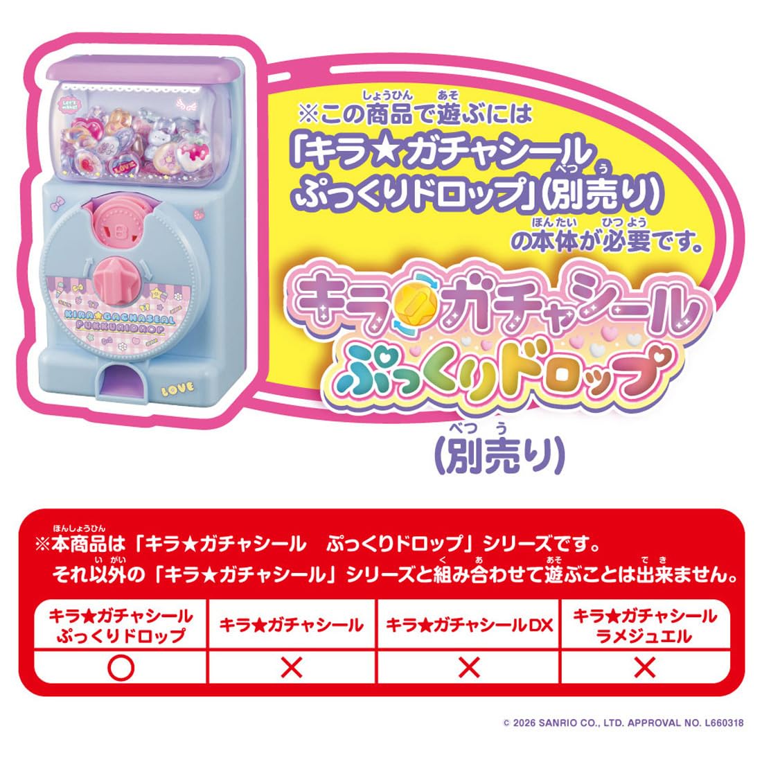 TAKARA TOMY Kira★Gacha Seal Plump Drop Exclusive Sold Separately Set Hello Kitty